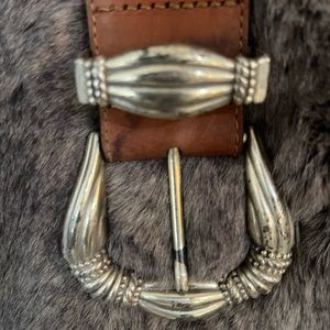 Gorgeous leather and silver plated Brighton belt